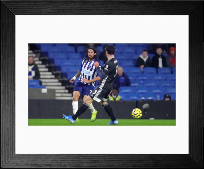 Framed Print : Brighton and Hove Albion vs Leicester City: Premier League Showdown at American Express Community Stadium (Nov 2019)