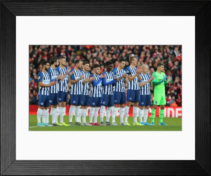 Framed Print : Premier League Showdown: Liverpool vs. Brighton & Hove Albion at Anfield (30NOV19) Framed Print : Premier League Showdown: Liverpool vs. Brighton & Hove Albion at Anfield (30NOV19)