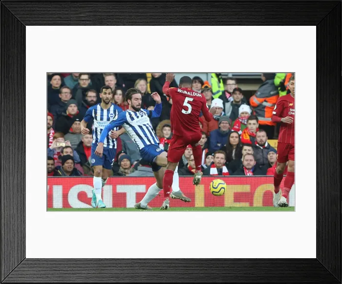 Framed Print : Premier League Showdown: Liverpool vs. Brighton & Hove Albion at Anfield (30NOV19) Framed Print : Premier League Showdown: Liverpool vs. Brighton & Hove Albion at Anfield (30NOV19)