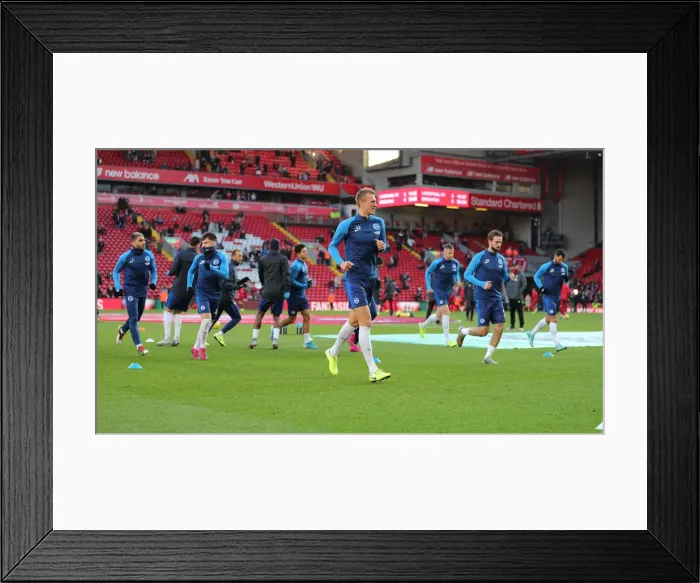 Framed Print : Premier League Showdown: Liverpool vs. Brighton and Hove Albion at Anfield (30NOV19) Framed Print : Premier League Showdown: Liverpool vs. Brighton and Hove Albion at Anfield (30NOV19)