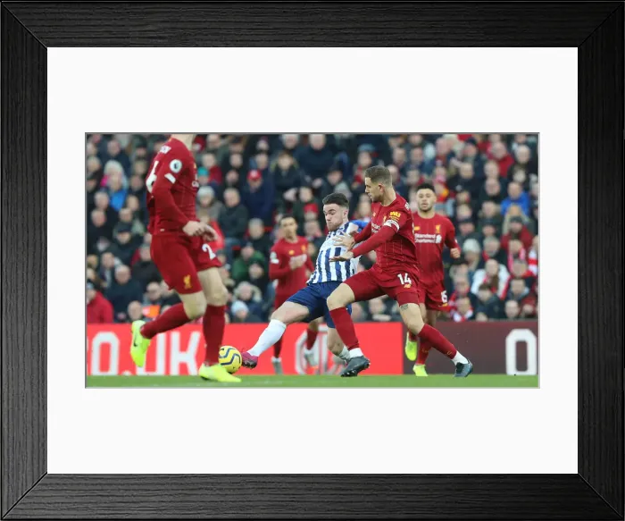 Framed Print : Premier League Showdown: Liverpool vs. Brighton & Hove Albion at Anfield (30NOV19) Framed Print : Premier League Showdown: Liverpool vs. Brighton & Hove Albion at Anfield (30NOV19)