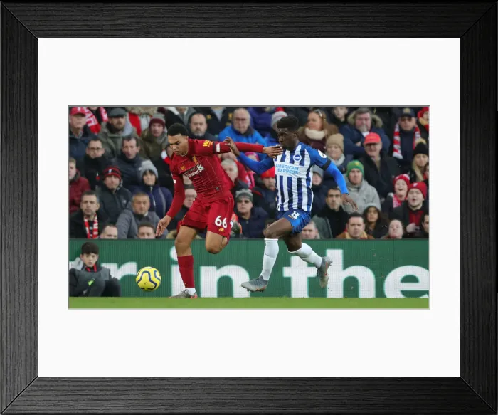 Framed Print : Premier League Showdown: Liverpool vs. Brighton and Hove Albion at Anfield (30NOV19) Framed Print : Premier League Showdown: Liverpool vs. Brighton and Hove Albion at Anfield (30NOV19)