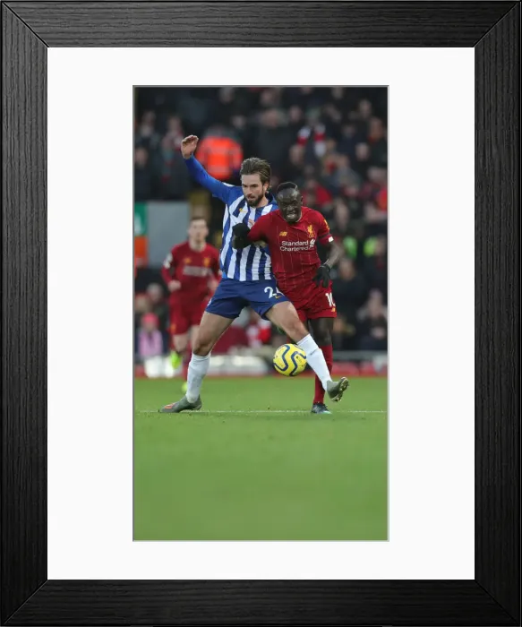 Framed Print : Premier League: Liverpool vs. Brighton and Hove Albion Showdown at Anfield (30NOV19)