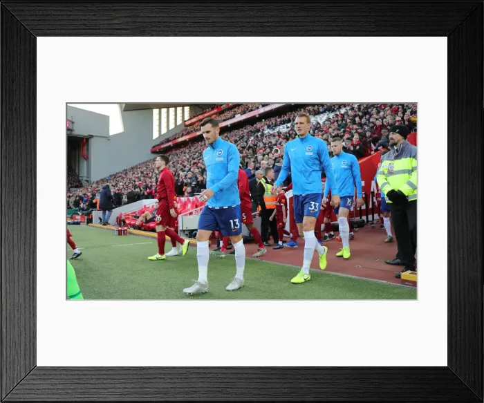 Framed Print : Premier League Showdown: Liverpool vs. Brighton and Hove Albion at Anfield (30NOV19) Framed Print : Premier League Showdown: Liverpool vs. Brighton and Hove Albion at Anfield (30NOV19)