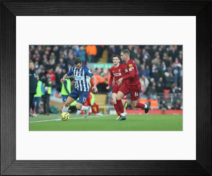 Framed Print : Premier League Showdown: Liverpool vs. Brighton and Hove Albion at Anfield (30NOV19) Framed Print : Premier League Showdown: Liverpool vs. Brighton and Hove Albion at Anfield (30NOV19)