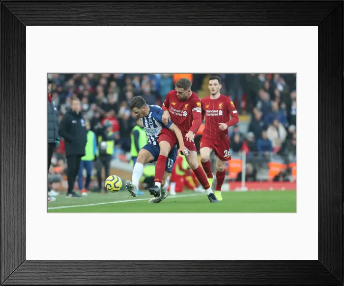 Framed Print : Premier League Showdown: Liverpool vs. Brighton and Hove Albion at Anfield (30NOV19) Framed Print : Premier League Showdown: Liverpool vs. Brighton and Hove Albion at Anfield (30NOV19)