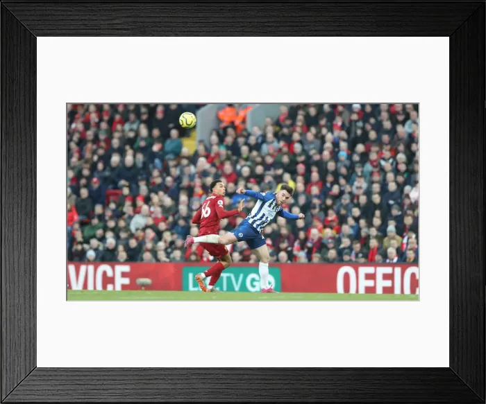 Framed Print : Premier League Showdown: Liverpool vs. Brighton and Hove Albion at Anfield (30NOV19) Framed Print : Premier League Showdown: Liverpool vs. Brighton and Hove Albion at Anfield (30NOV19)