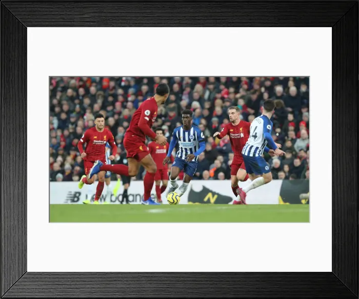 Framed Print : Premier League Showdown: Liverpool vs. Brighton and Hove Albion at Anfield (30NOV19) Framed Print : Premier League Showdown: Liverpool vs. Brighton and Hove Albion at Anfield (30NOV19)