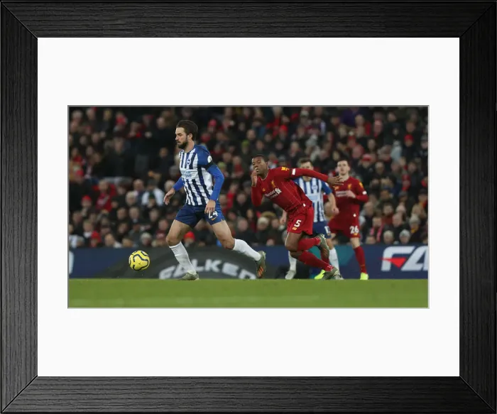 Framed Print : Premier League: Liverpool vs. Brighton and Hove Albion Showdown at Anfield (30NOV19) Framed Print : Premier League: Liverpool vs. Brighton and Hove Albion Showdown at Anfield (30NOV19)