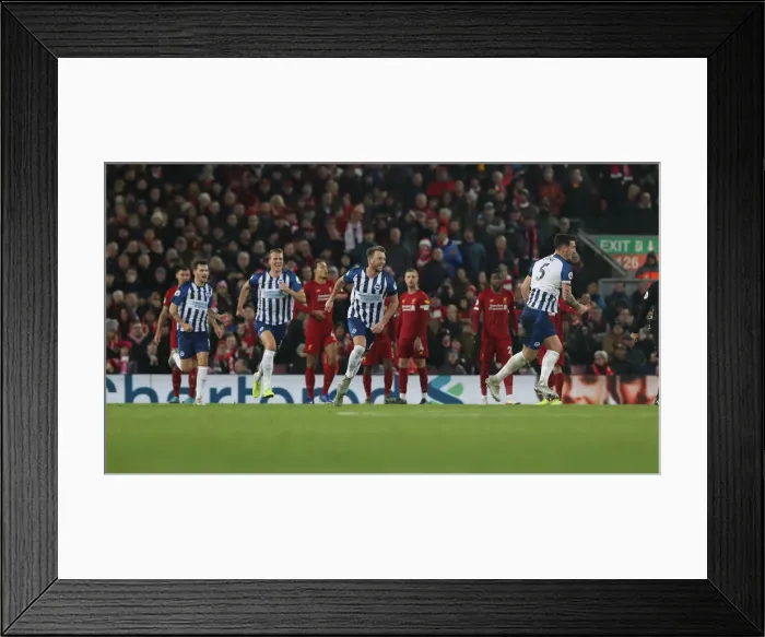 Framed Print : Premier League Showdown: Liverpool vs. Brighton & Hove Albion at Anfield (30NOV19) Framed Print : Premier League Showdown: Liverpool vs. Brighton & Hove Albion at Anfield (30NOV19)