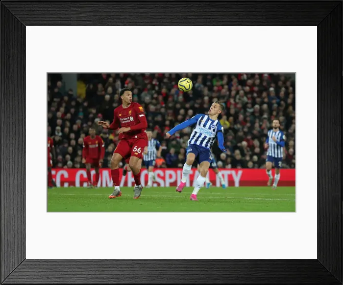 Framed Print : Premier League Showdown: Liverpool vs. Brighton & Hove Albion at Anfield (30NOV19) Framed Print : Premier League Showdown: Liverpool vs. Brighton & Hove Albion at Anfield (30NOV19)
