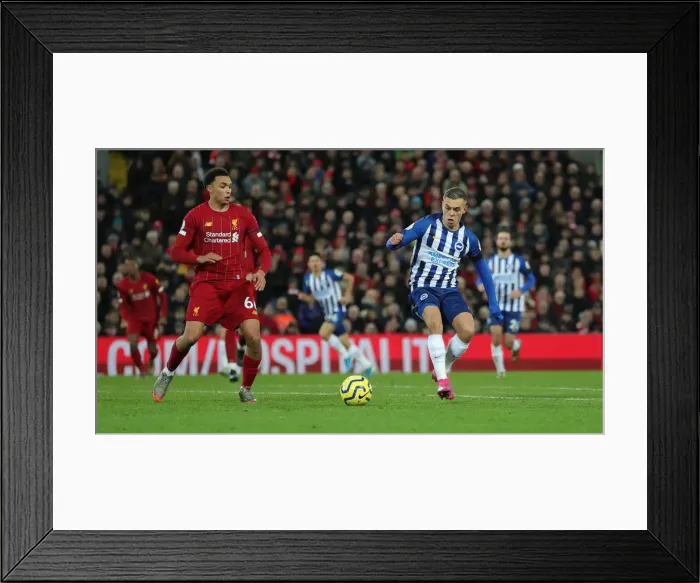Framed Print : Premier League Showdown: Liverpool vs. Brighton and Hove Albion at Anfield (30NOV19) Framed Print : Premier League Showdown: Liverpool vs. Brighton and Hove Albion at Anfield (30NOV19)