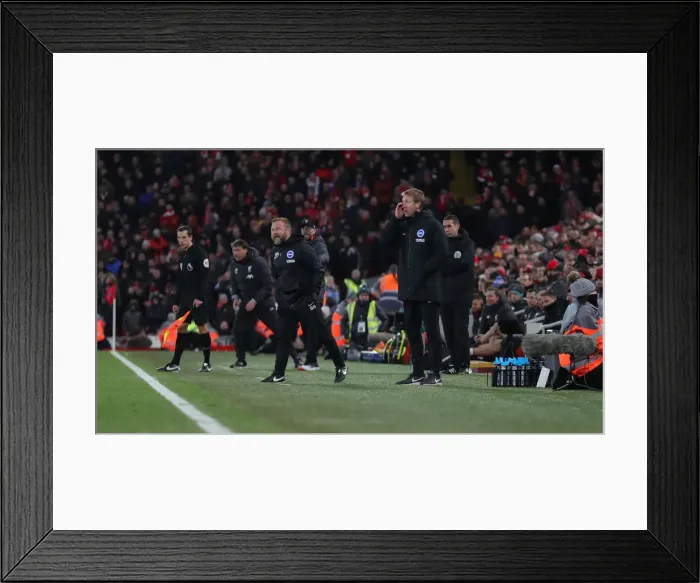 Framed Print : Premier League Showdown: Liverpool vs. Brighton and Hove Albion at Anfield (30NOV19) Framed Print : Premier League Showdown: Liverpool vs. Brighton and Hove Albion at Anfield (30NOV19)