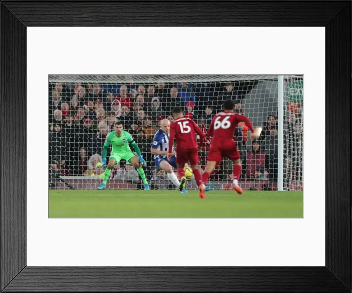 Framed Print : Premier League Showdown: Liverpool vs. Brighton & Hove Albion at Anfield (30NOV19) Framed Print : Premier League Showdown: Liverpool vs. Brighton & Hove Albion at Anfield (30NOV19)