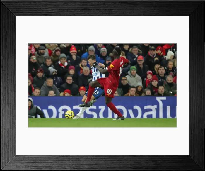 Framed Print : Premier League: Liverpool vs. Brighton and Hove Albion Showdown at Anfield (30NOV19) Framed Print : Premier League: Liverpool vs. Brighton and Hove Albion Showdown at Anfield (30NOV19)