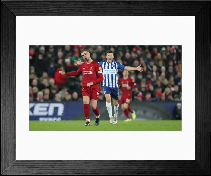 Framed Print : Premier League Showdown: Liverpool vs. Brighton and Hove Albion at Anfield (30NOV19) Framed Print : Premier League Showdown: Liverpool vs. Brighton and Hove Albion at Anfield (30NOV19)