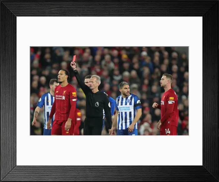 Framed Print : Premier League Showdown: Liverpool vs. Brighton and Hove Albion at Anfield (30NOV19) Framed Print : Premier League Showdown: Liverpool vs. Brighton and Hove Albion at Anfield (30NOV19)