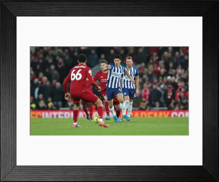 Framed Print : Premier League Showdown: Liverpool vs. Brighton & Hove Albion at Anfield (30NOV19) Framed Print : Premier League Showdown: Liverpool vs. Brighton & Hove Albion at Anfield (30NOV19)