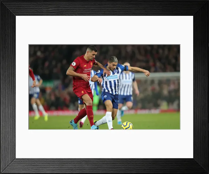 Framed Print : Premier League Showdown: Liverpool vs. Brighton & Hove Albion at Anfield (30NOV19) Framed Print : Premier League Showdown: Liverpool vs. Brighton & Hove Albion at Anfield (30NOV19)