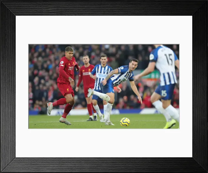 Framed Print : Premier League: Liverpool vs. Brighton and Hove Albion Showdown at Anfield (30NOV19)