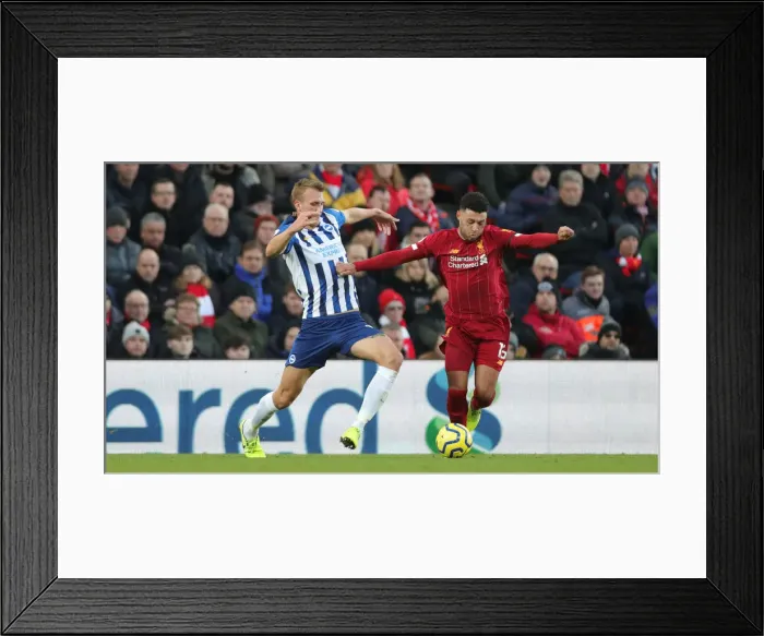 Framed Print : Premier League Showdown: Liverpool vs. Brighton and Hove Albion at Anfield (30NOV19) Framed Print : Premier League Showdown: Liverpool vs. Brighton and Hove Albion at Anfield (30NOV19)