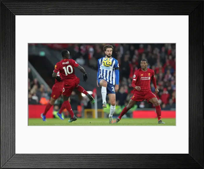 Framed Print : Premier League: Liverpool vs. Brighton and Hove Albion Showdown at Anfield (30NOV19) Framed Print : Premier League: Liverpool vs. Brighton and Hove Albion Showdown at Anfield (30NOV19)
