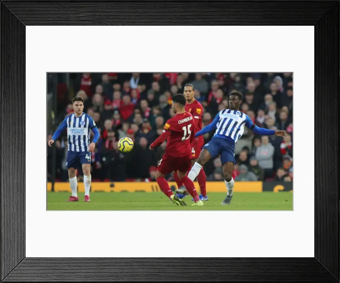 Framed Print : Premier League Showdown: Liverpool vs. Brighton and Hove Albion at Anfield (30NOV19) Framed Print : Premier League Showdown: Liverpool vs. Brighton and Hove Albion at Anfield (30NOV19)