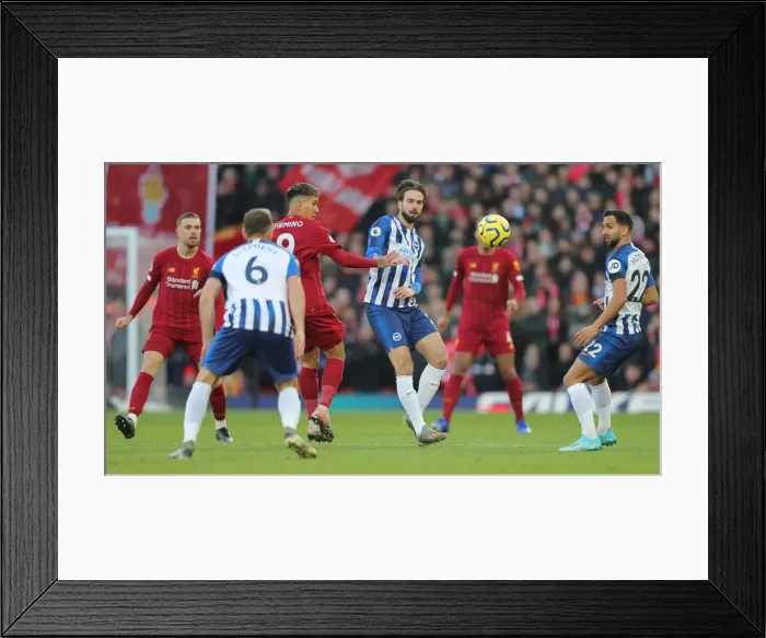 Framed Print : Premier League Showdown: Liverpool vs. Brighton & Hove Albion at Anfield (30NOV19) Framed Print : Premier League Showdown: Liverpool vs. Brighton & Hove Albion at Anfield (30NOV19)