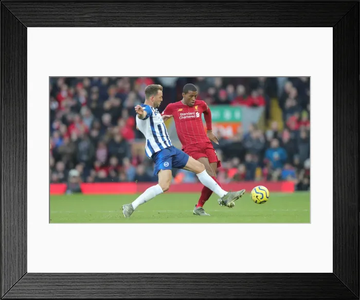 Framed Print : Premier League Showdown: Liverpool vs. Brighton and Hove Albion at Anfield (30NOV19) Framed Print : Premier League Showdown: Liverpool vs. Brighton and Hove Albion at Anfield (30NOV19)