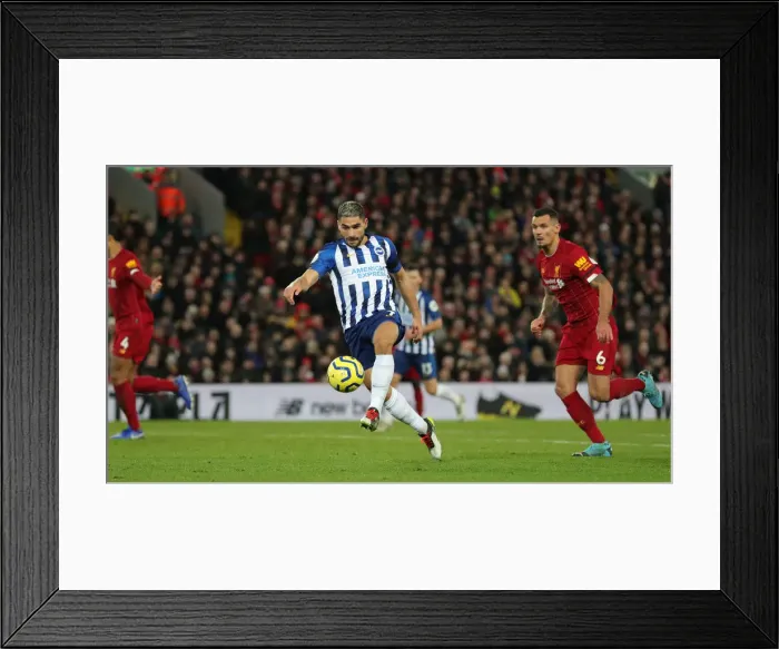 Framed Print : Premier League: Liverpool vs. Brighton and Hove Albion Showdown at Anfield (30NOV19) Framed Print : Premier League: Liverpool vs. Brighton and Hove Albion Showdown at Anfield (30NOV19)
