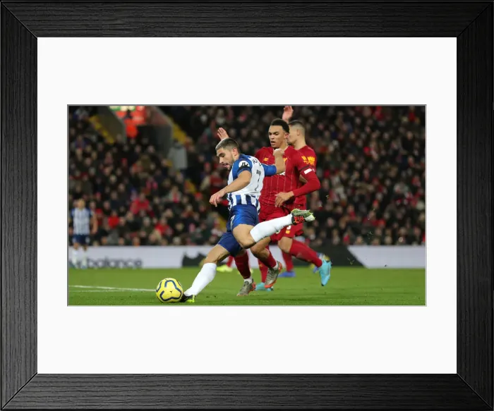 Framed Print : Premier League: Liverpool vs. Brighton and Hove Albion Showdown at Anfield (30NOV19)
