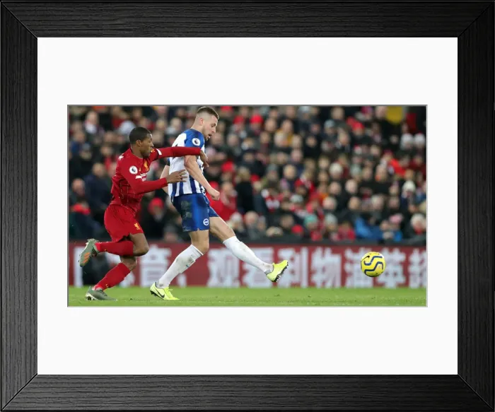 Framed Print : Premier League Showdown: Liverpool vs. Brighton and Hove Albion at Anfield (30NOV19) Framed Print : Premier League Showdown: Liverpool vs. Brighton and Hove Albion at Anfield (30NOV19)