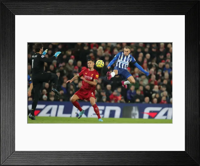 Framed Print : Premier League Showdown: Liverpool vs. Brighton and Hove Albion at Anfield (30NOV19) Framed Print : Premier League Showdown: Liverpool vs. Brighton and Hove Albion at Anfield (30NOV19)