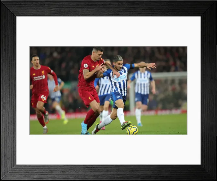 Framed Print : Premier League Showdown: Liverpool vs. Brighton and Hove Albion at Anfield (30NOV19) Framed Print : Premier League Showdown: Liverpool vs. Brighton and Hove Albion at Anfield (30NOV19)