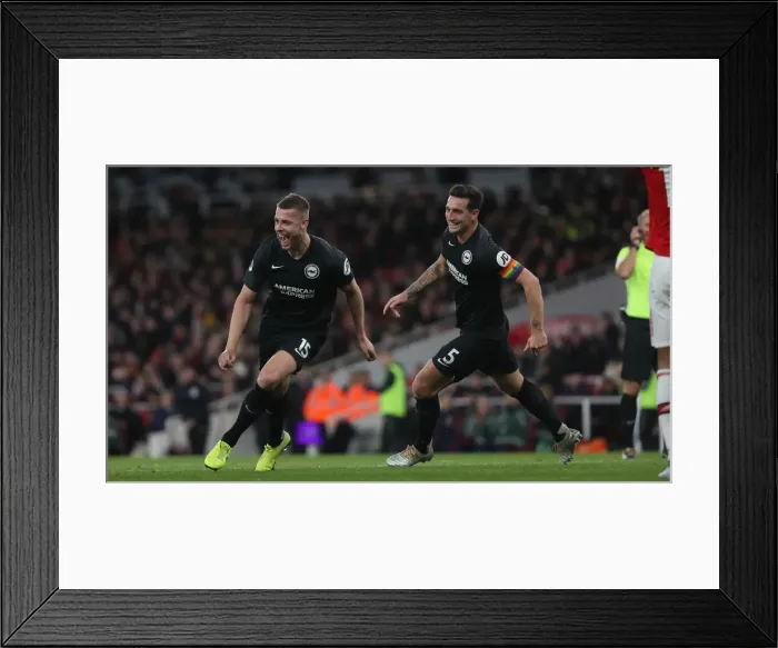 Framed Print : Premier League Showdown: Arsenal vs. Brighton & Hove Albion at The Emirates Stadium (05DEC19)
