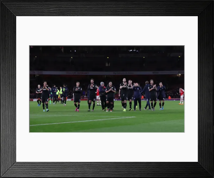 Framed Print : Intense Premier League Showdown: Arsenal vs. Brighton & Hove Albion at The Emirates (05DEC19)