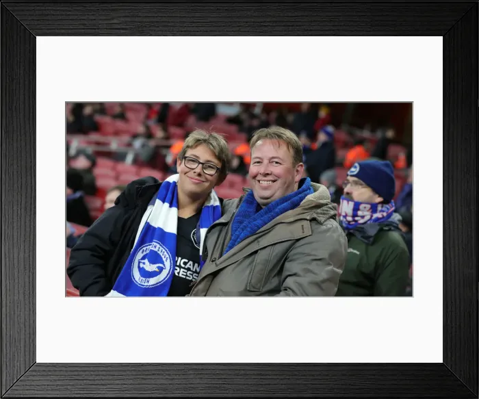 Framed Print : Intense Premier League Showdown: Arsenal vs. Brighton & Hove Albion at The Emirates (05DEC19)