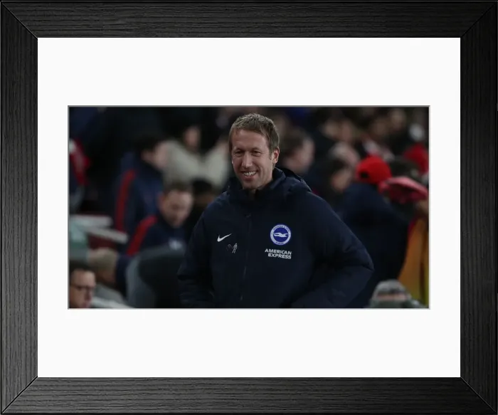 Framed Print : Decisive Moments: Arsenal vs. Brighton & Hove Albion at The Emirates (5th December 2019)