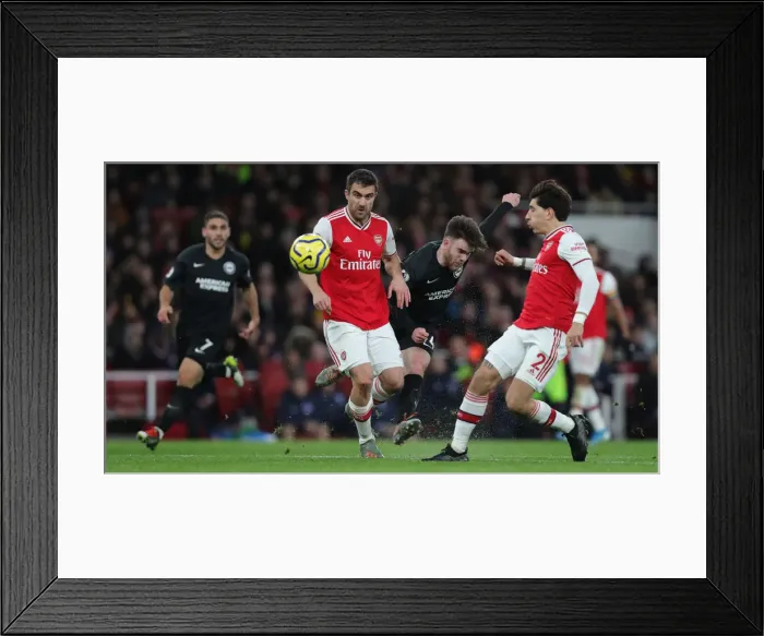 Framed Print : Intense Premier League Showdown: Arsenal vs. Brighton & Hove Albion at The Emirates (05DEC19) Framed Print : Intense Premier League Showdown: Arsenal vs. Brighton & Hove Albion at The Emirates (05DEC19)