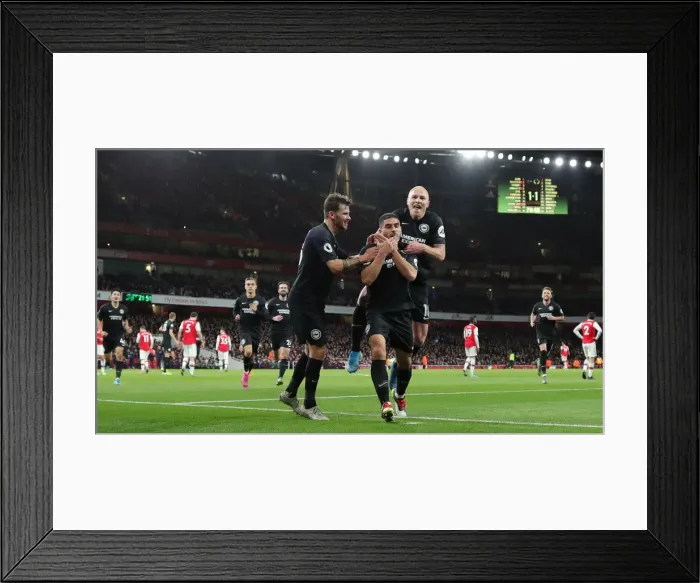 Framed Print : Intense Premier League Showdown: Arsenal vs. Brighton & Hove Albion at The Emirates Stadium (05DEC19) Framed Print : Intense Premier League Showdown: Arsenal vs. Brighton & Hove Albion at The Emirates Stadium (05DEC19)