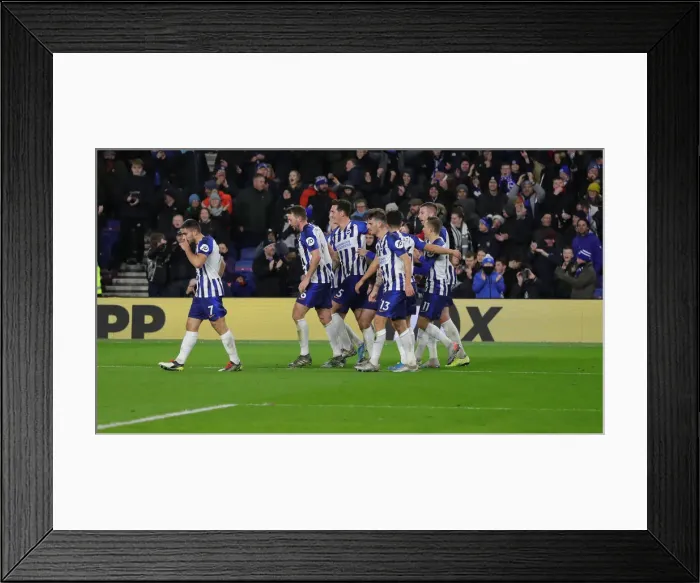 Framed Print : Brighton and Hove Albion vs. Wolverhampton Wanderers: Premier League Battle at American Express Community Stadium (08DEC19) Framed Print : Brighton and Hove Albion vs. Wolverhampton Wanderers: Premier League Battle at American Express Community Stadium (08DEC19)