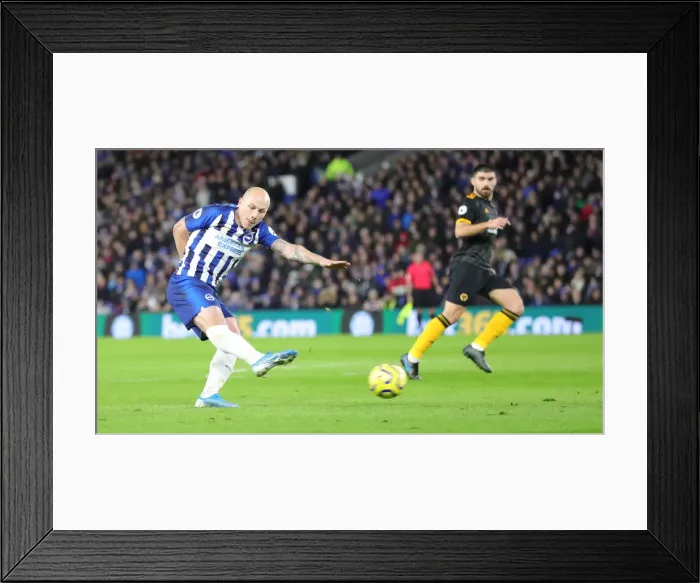 Framed Print : Brighton and Hove Albion vs. Wolverhampton Wanderers: Premier League Battle at American Express Community Stadium (08DEC19) Framed Print : Brighton and Hove Albion vs. Wolverhampton Wanderers: Premier League Battle at American Express Community Stadium (08DEC19)