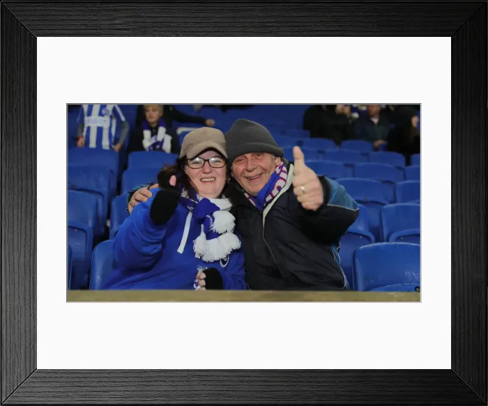 Framed Print : Brighton & Hove Albion vs. Wolverhampton Wanderers: Premier League Battle at American Express Community Stadium (08DEC19)