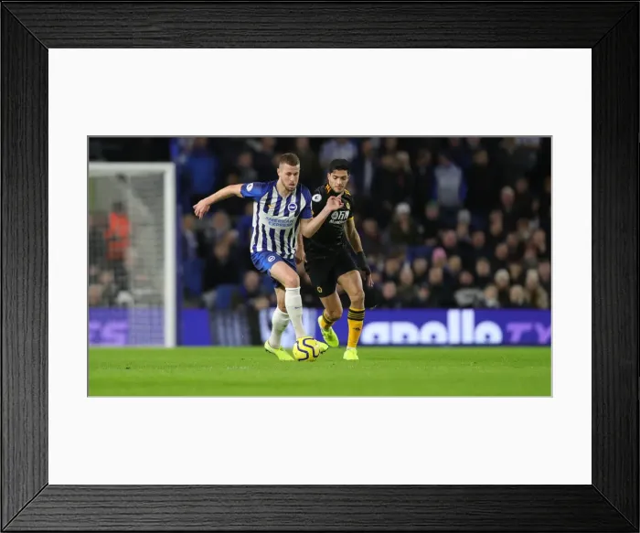 Framed Print : Brighton & Hove Albion vs. Wolverhampton Wanderers: Premier League Battle at American Express Community Stadium (08DEC19) Framed Print : Brighton & Hove Albion vs. Wolverhampton Wanderers: Premier League Battle at American Express Community Stadium (08DEC19)