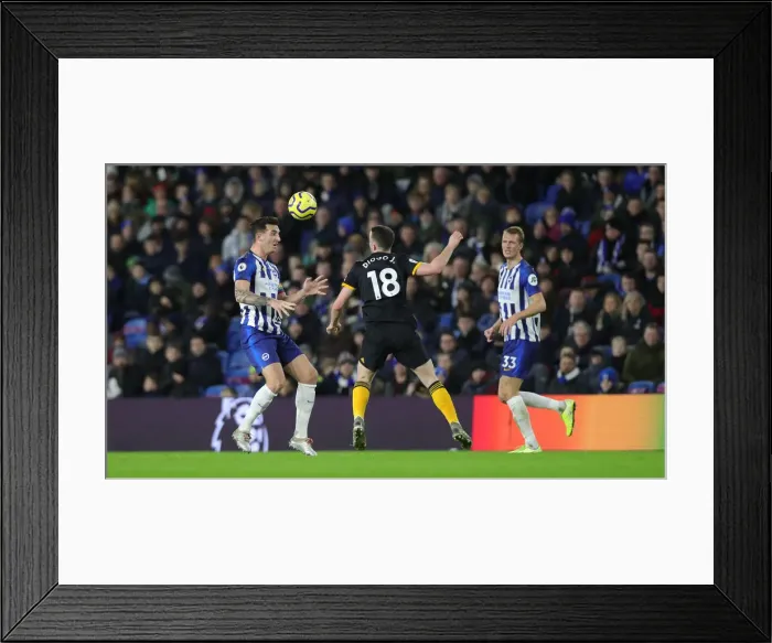 Framed Print : Brighton & Hove Albion vs. Wolverhampton Wanderers: Premier League Clash at American Express Community Stadium (08DEC19) Framed Print : Brighton & Hove Albion vs. Wolverhampton Wanderers: Premier League Clash at American Express Community Stadium (08DEC19)