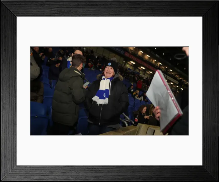Framed Print : Brighton & Hove Albion vs. Wolverhampton Wanderers: Premier League Battle at American Express Community Stadium (08DEC19) Framed Print : Brighton & Hove Albion vs. Wolverhampton Wanderers: Premier League Battle at American Express Community Stadium (08DEC19)