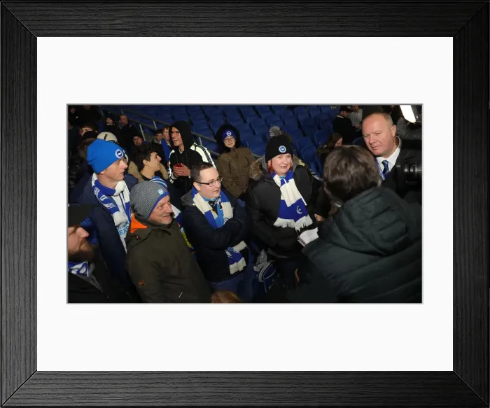 Framed Print : Brighton and Hove Albion vs. Wolverhampton Wanderers: Premier League Battle at American Express Community Stadium (08DEC19)