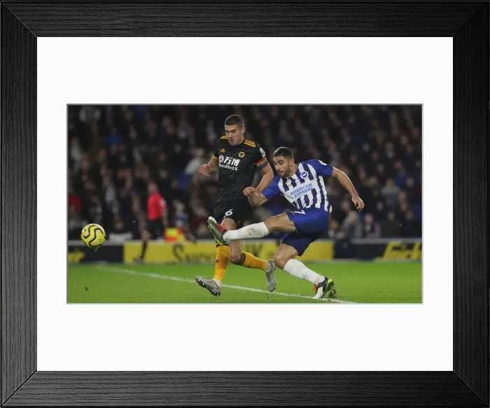 Framed Print : Brighton & Hove Albion vs. Wolverhampton Wanderers: Premier League Battle at American Express Community Stadium (08DEC19) Framed Print : Brighton & Hove Albion vs. Wolverhampton Wanderers: Premier League Battle at American Express Community Stadium (08DEC19)