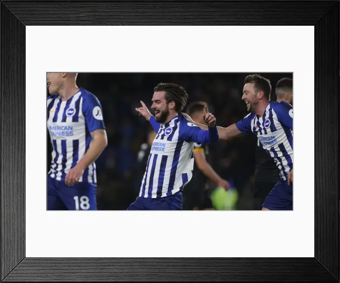 Framed Print : Brighton and Hove Albion vs. Wolverhampton Wanderers: A Premier League Clash at American Express Community Stadium (08DEC19) Framed Print : Brighton and Hove Albion vs. Wolverhampton Wanderers: A Premier League Clash at American Express Community Stadium (08DEC19)
