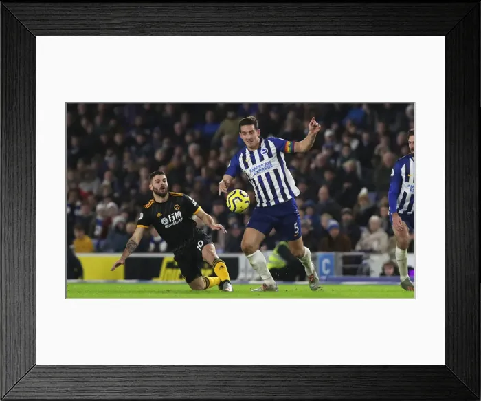 Framed Print : Brighton and Hove Albion vs. Wolverhampton Wanderers: Premier League Battle at American Express Community Stadium (08DEC19)